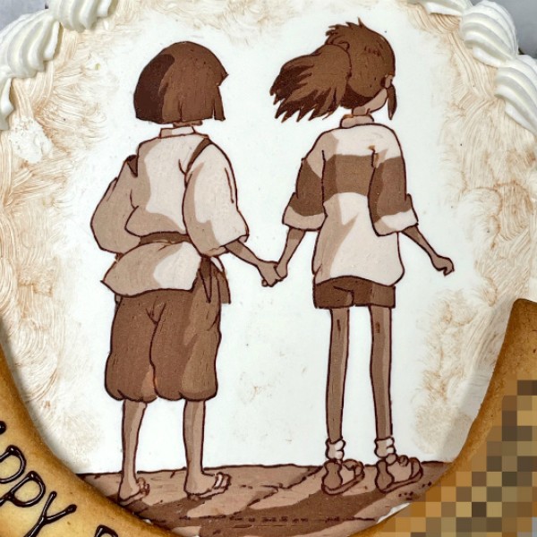 セピアカラーのイラストケーキとは？サムネイル